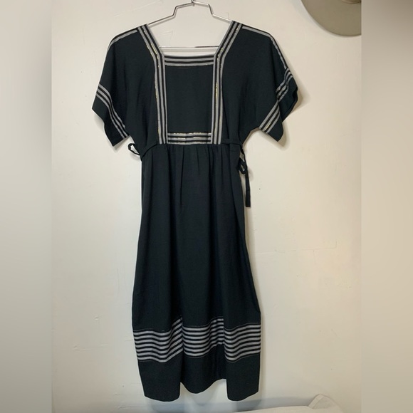 Vintage Square Neck Tie Side Boho Dress​​ - Picture 2 of 15
